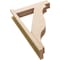 Ekena Millwork 5 1/2-in W x 22-in D x 34-in H Funston Block Rough Cedar Woodgrain TimberThane Outlooker, Primed Tan OUTUR055X22X34FST44RCPR - alternate 6